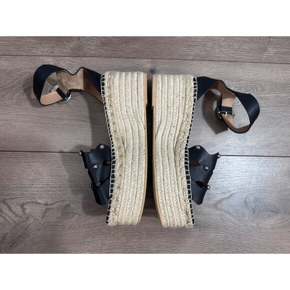 Aquatalia “BRIANNE” Studded Wedge Sandal 11 - Picture 4 of 12